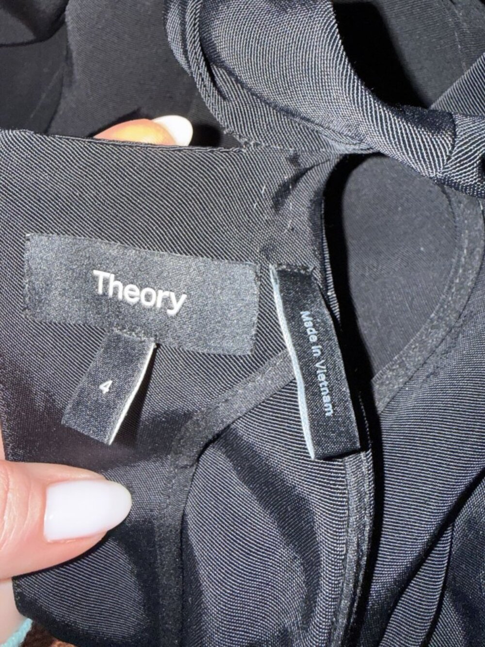 NEW Theory Black Sleeveless Mock Neck Romper Jumpsuit Size US 4 $395 SAMPLE [jb] - Picture 7 of 7